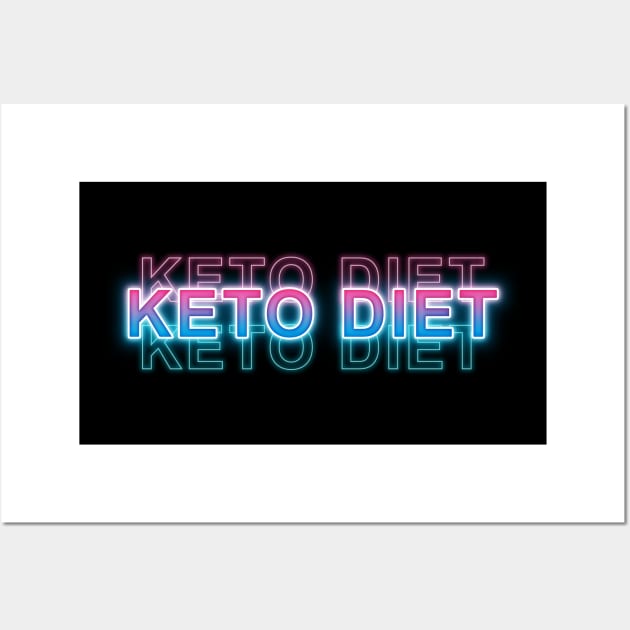 Keto Diet Wall Art by Sanzida Design